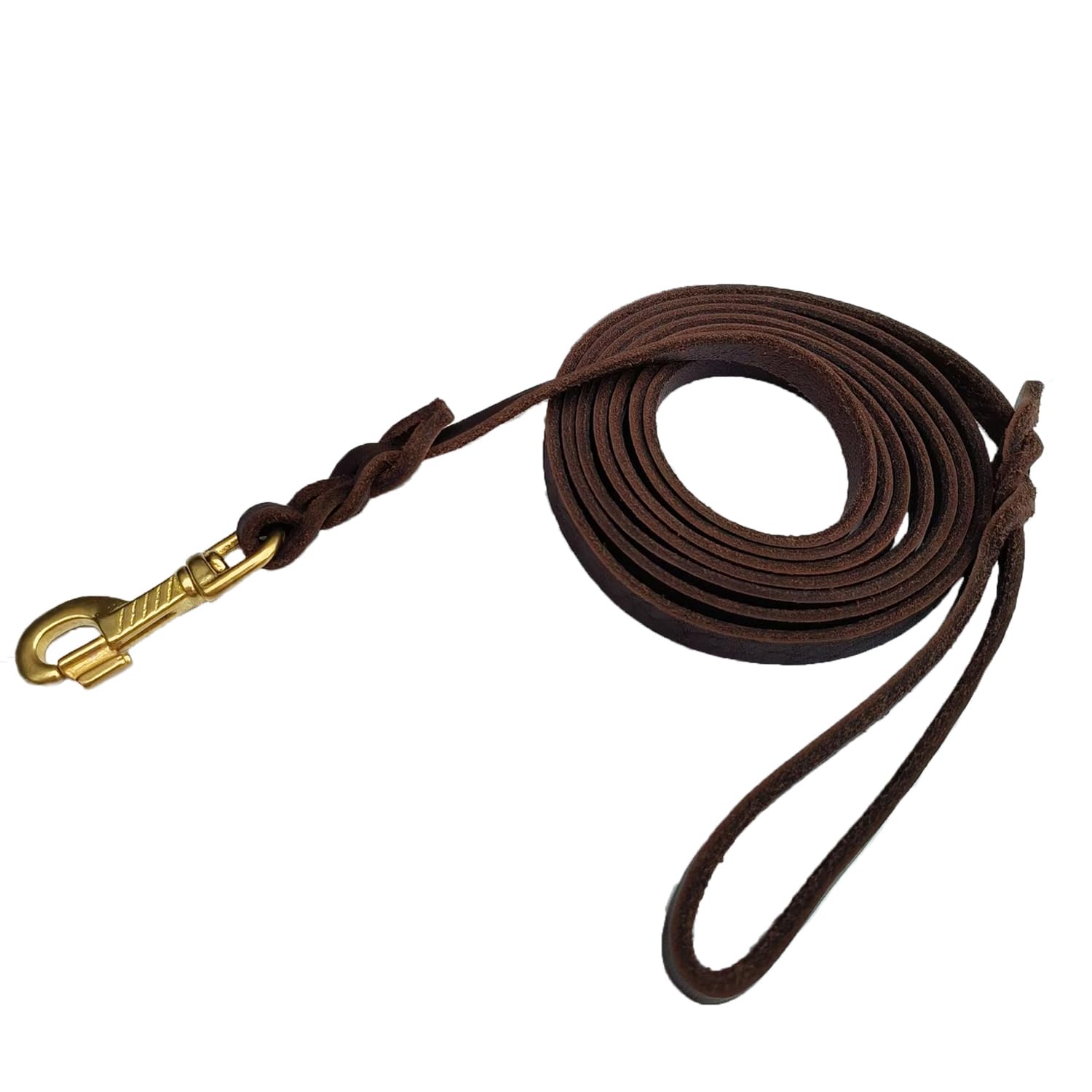 Lwbmg Leather Dog Leash - 4Ft X 1/2 Inch, Braided, Comfortable Training Leash For Small & Medium Dogs