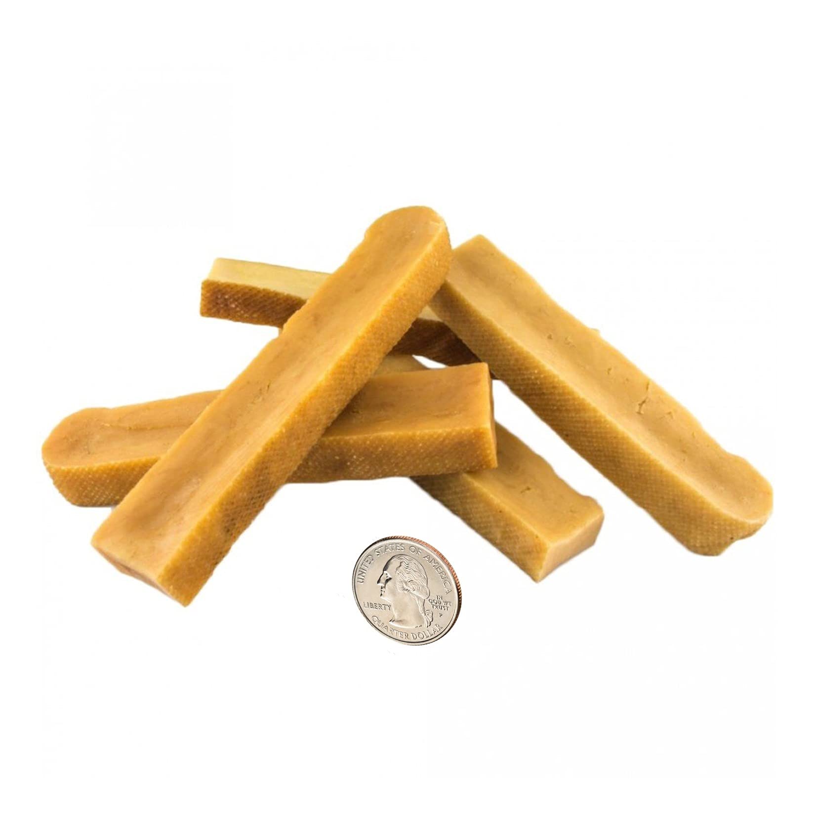 Barking Buddha Large Yak Cheese Chews for Dogs | Himalayan Churpi Chew Treats | Healthy, Odorless, Long Lasting Rawhide-Free Bon