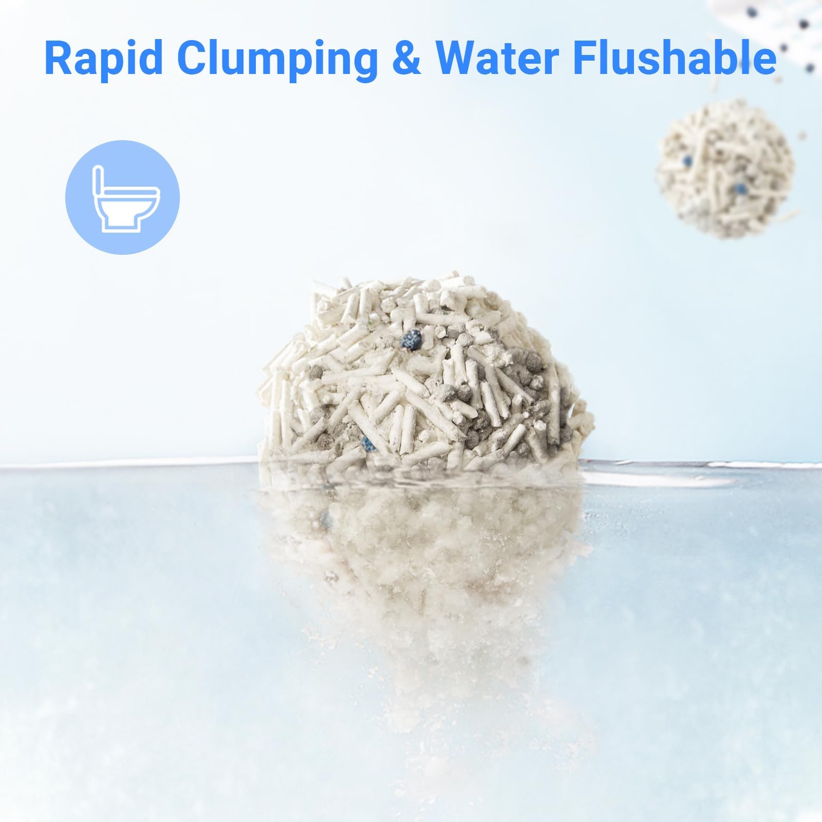 ELS PET Clumping Cat Litter, 2 Pack, Strong 3 in 1 Mixed Cat Litter, Superior Odor Control and Low Dust Easy Scoop