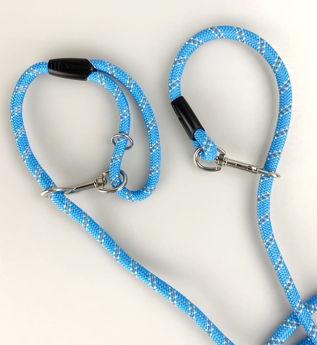 Codepets Long Rope Dog Leash For Dog Training 12Ft 20Ft 30Ft 50Ft, Reflective Threads Dog Cat Leashes Tie-Out Check Cord Recall Training Agility Lead For Dogs (Blue), 0.03X12 Foot (Pack Of 1)