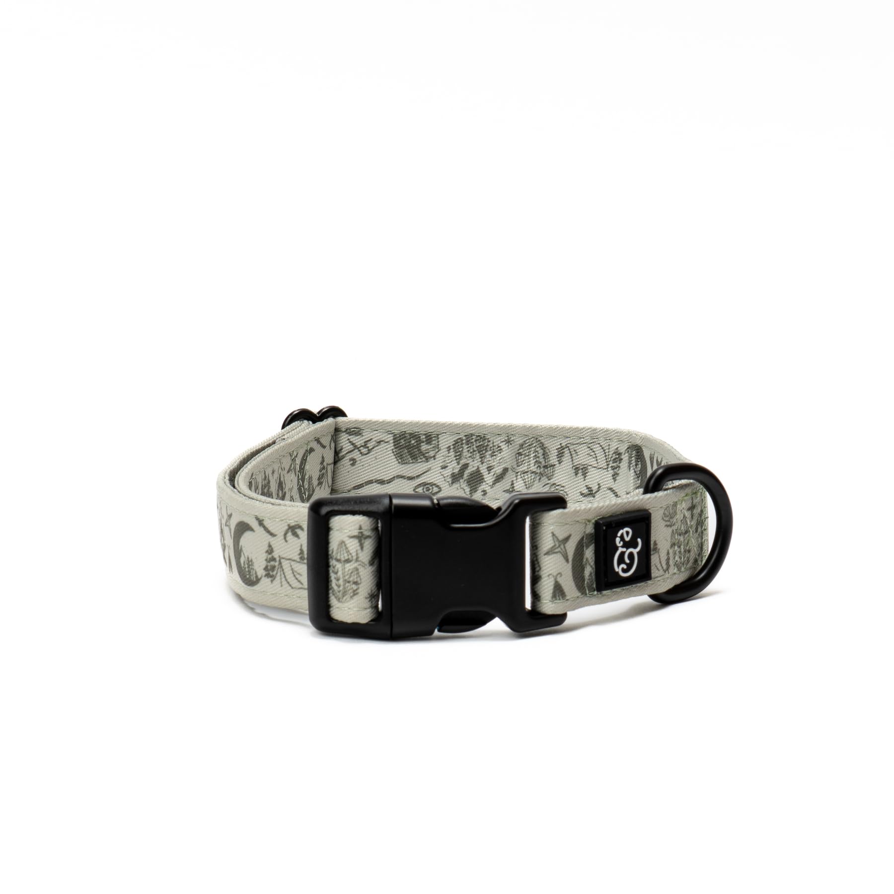 Lucy & Co. Dog Collar - Durable Lightweight Designer Collar for Pets - Adjustable Metal Safety Buckel. - Green Outdoor Plaid - M