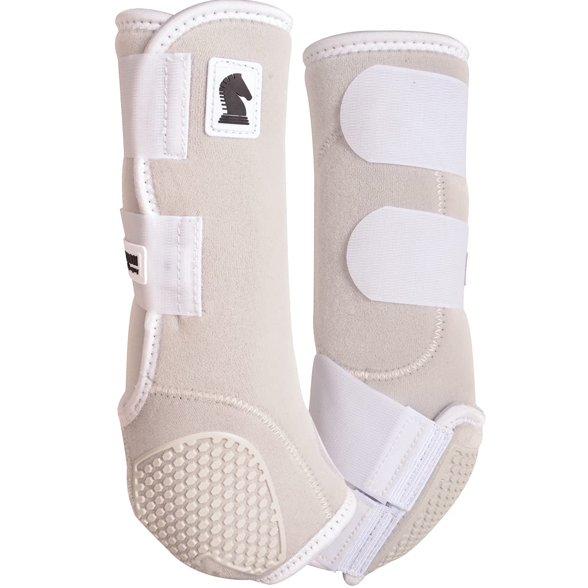 Classic Equine Mens Classic Horse Boots, White, Large