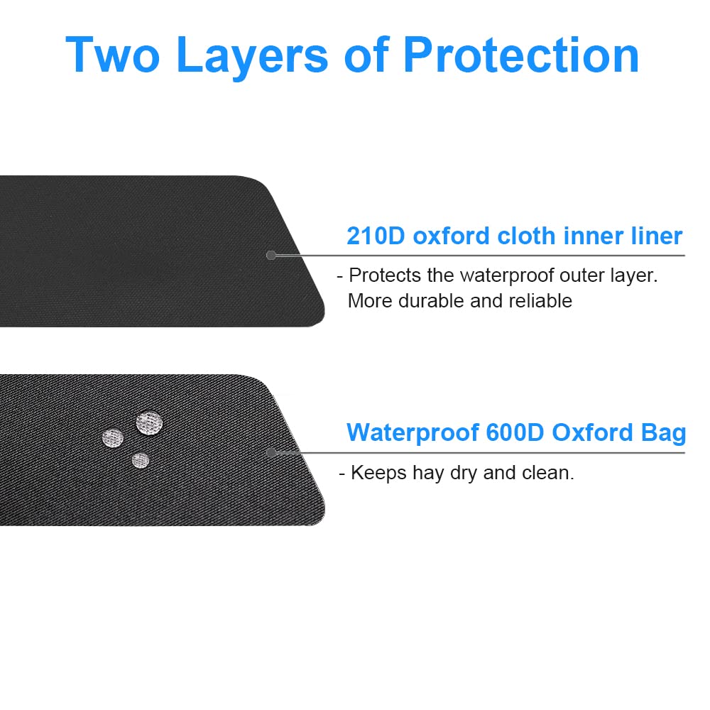 Rioussi Guinea Pig Hay Feeder, Hanging Rabbit Hay Feeder Bag For Guinea Pigs Bunnies Chinchillas. Stars