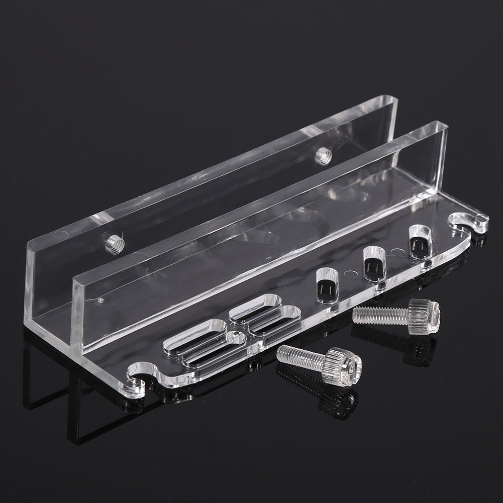 Fdit Acrylic Water Plants Grass Maintenance Tool Holder Aquarium Rack Organizer Fish Tweezers Scissors Storage Rack