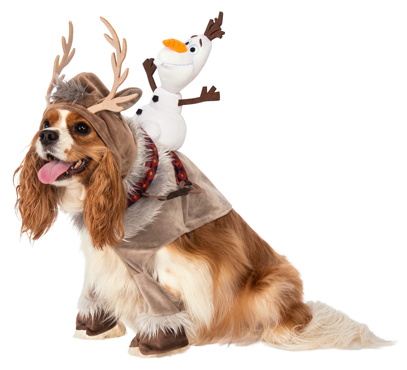 Rubies Disney Frozen 2 Pet Costume Sven With Olaf Rider, X-Large For Themed Parties And Halloween