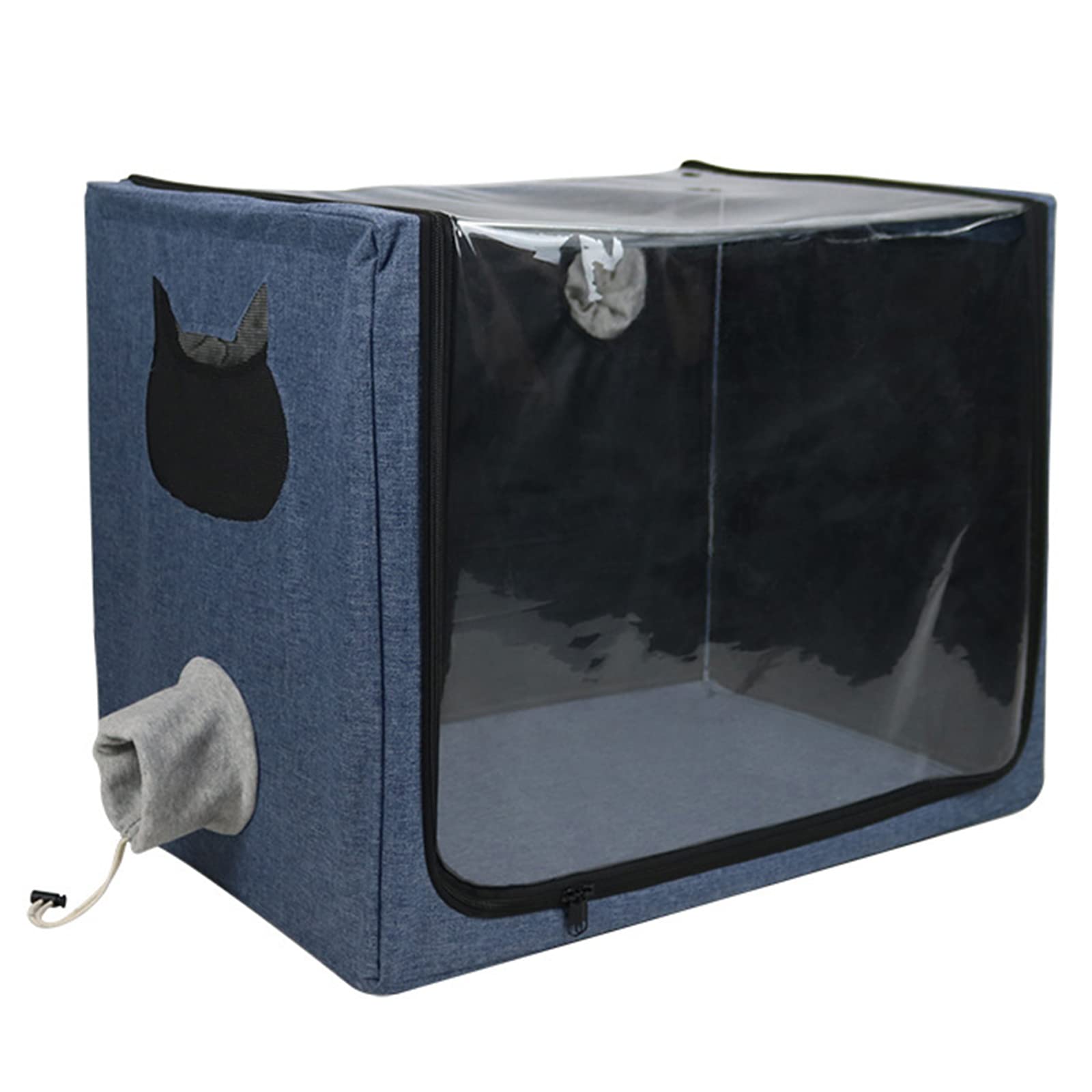 Wvnm Pet Atomization Nest,Cat And Dog Atomization Box Oxygen Inhalation Machine Dedicated Folding Atomization Box,Small Pet Oxyg