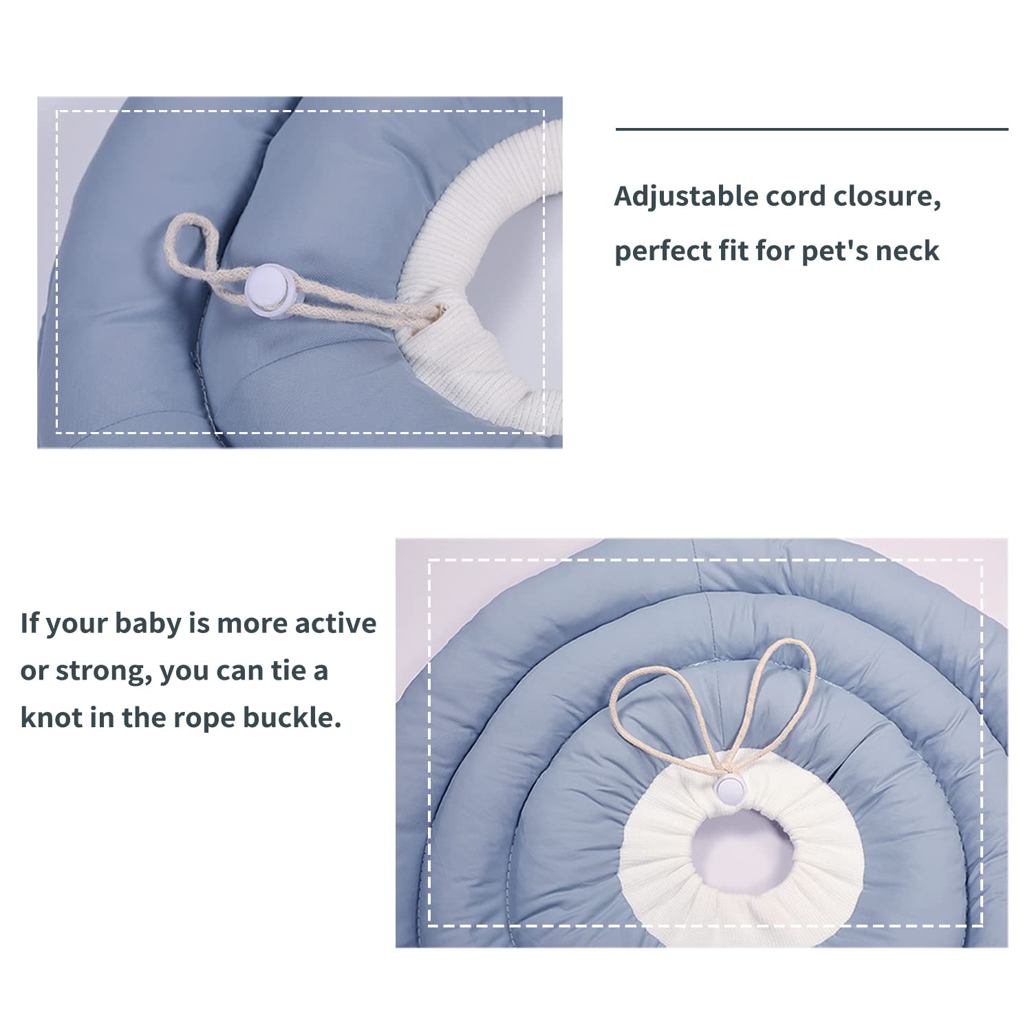 Dog Cones for Medium Dogs,Comfortable Adjustable Soft Dog Cone Alternative After Surgery,Elizabethan Donut Collar for Medium Dog