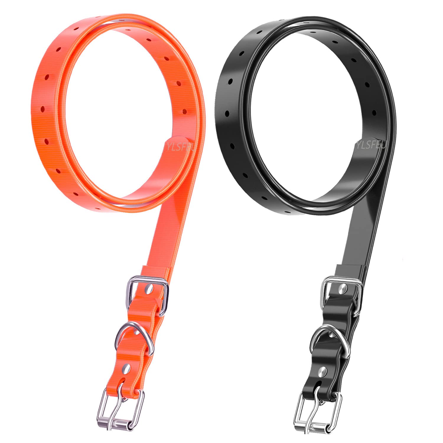 Dog Collar Strap For Most Of Electronic Training Shock Collar Receivers-Adjustable Durable Waterproof Odorless 3/4 Inch Collar R