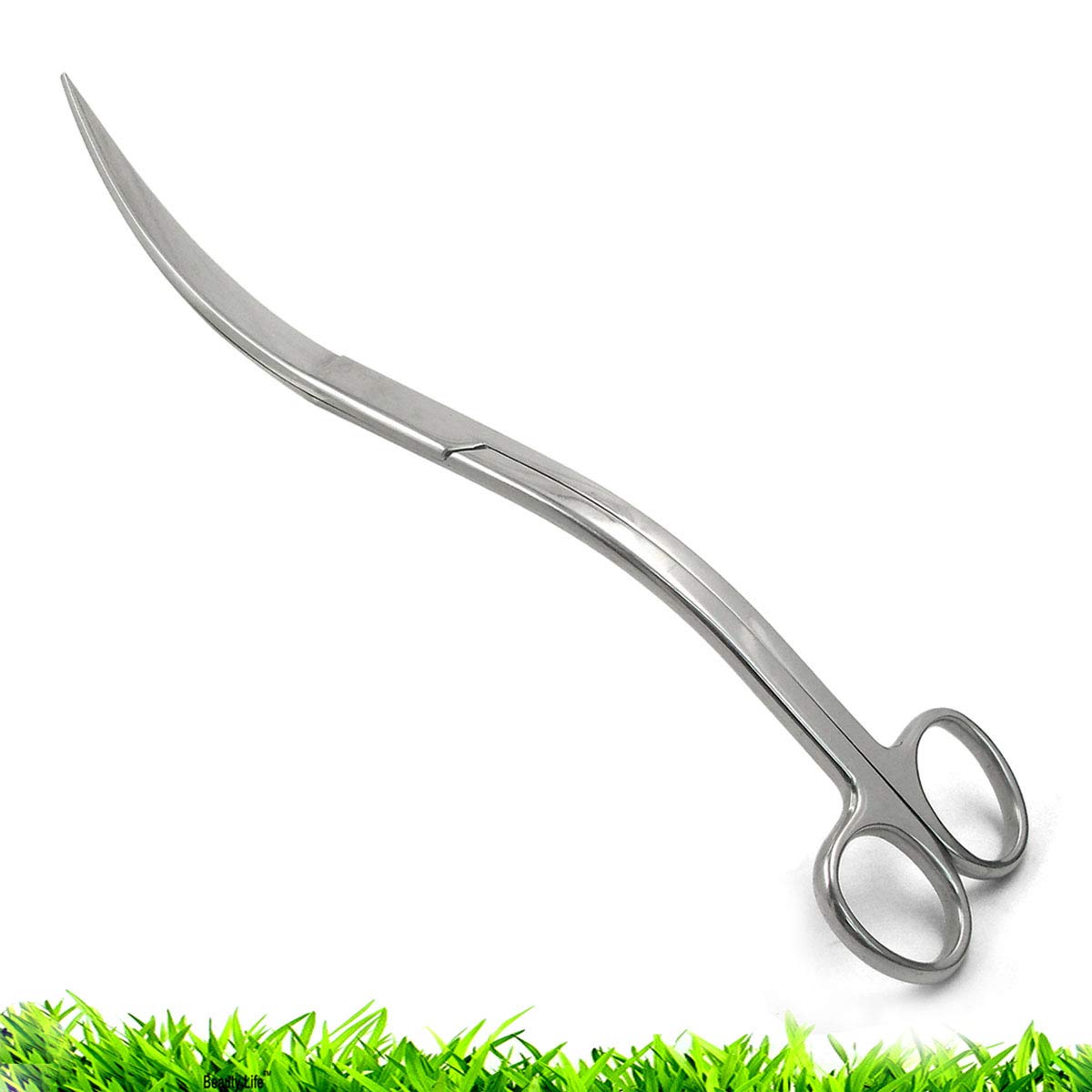 RLECS Aquarium Stainless Steel Water Grass Scissors 9.8 Sand Leveler Aquatic Plant Tongs Scissors Fish Tank Landscaping Tools