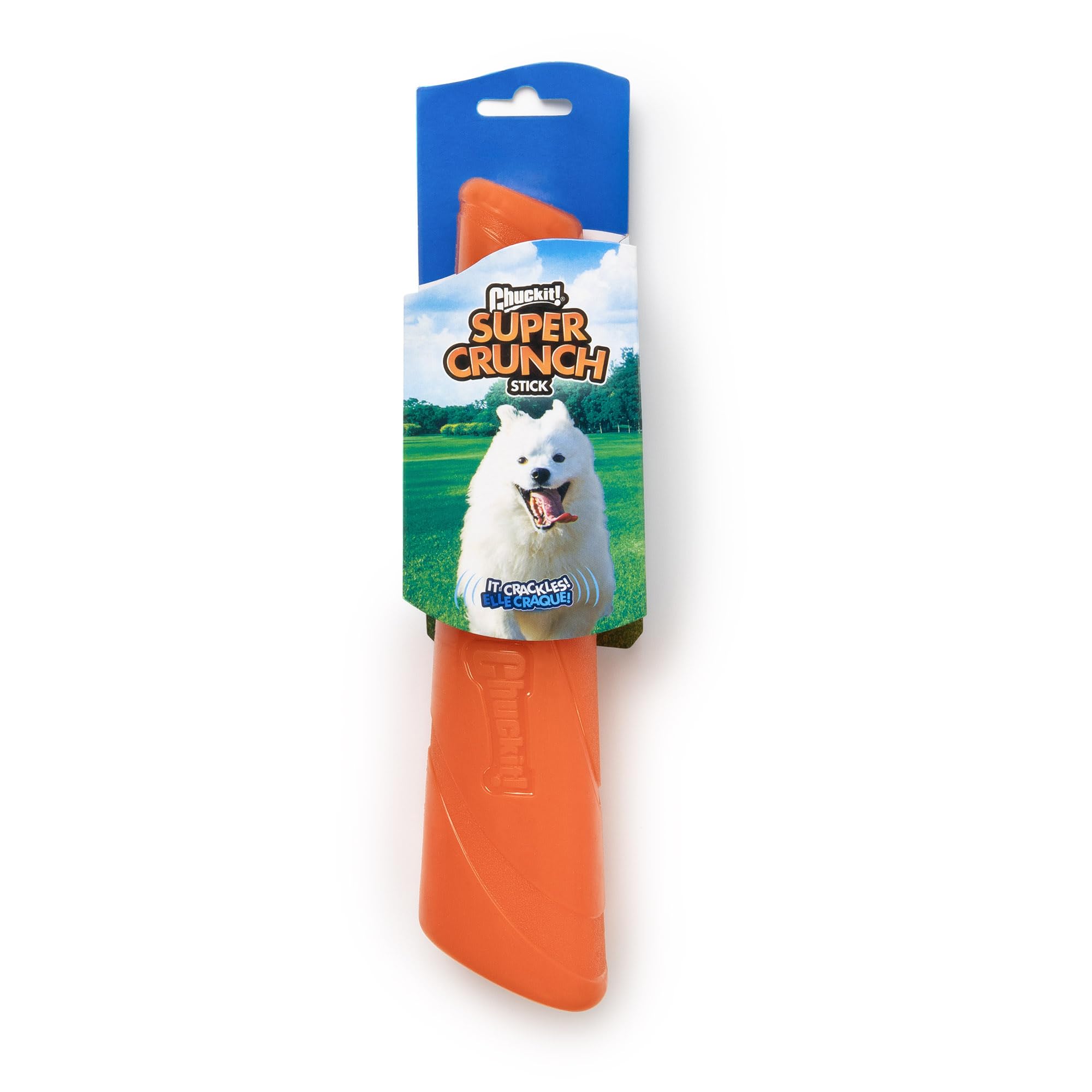Chuckit! Super Crunch Fetch Stick Dog Toy, 9.2 Inches In Length, Medium-Large, For Breeds 20-100 Lbs