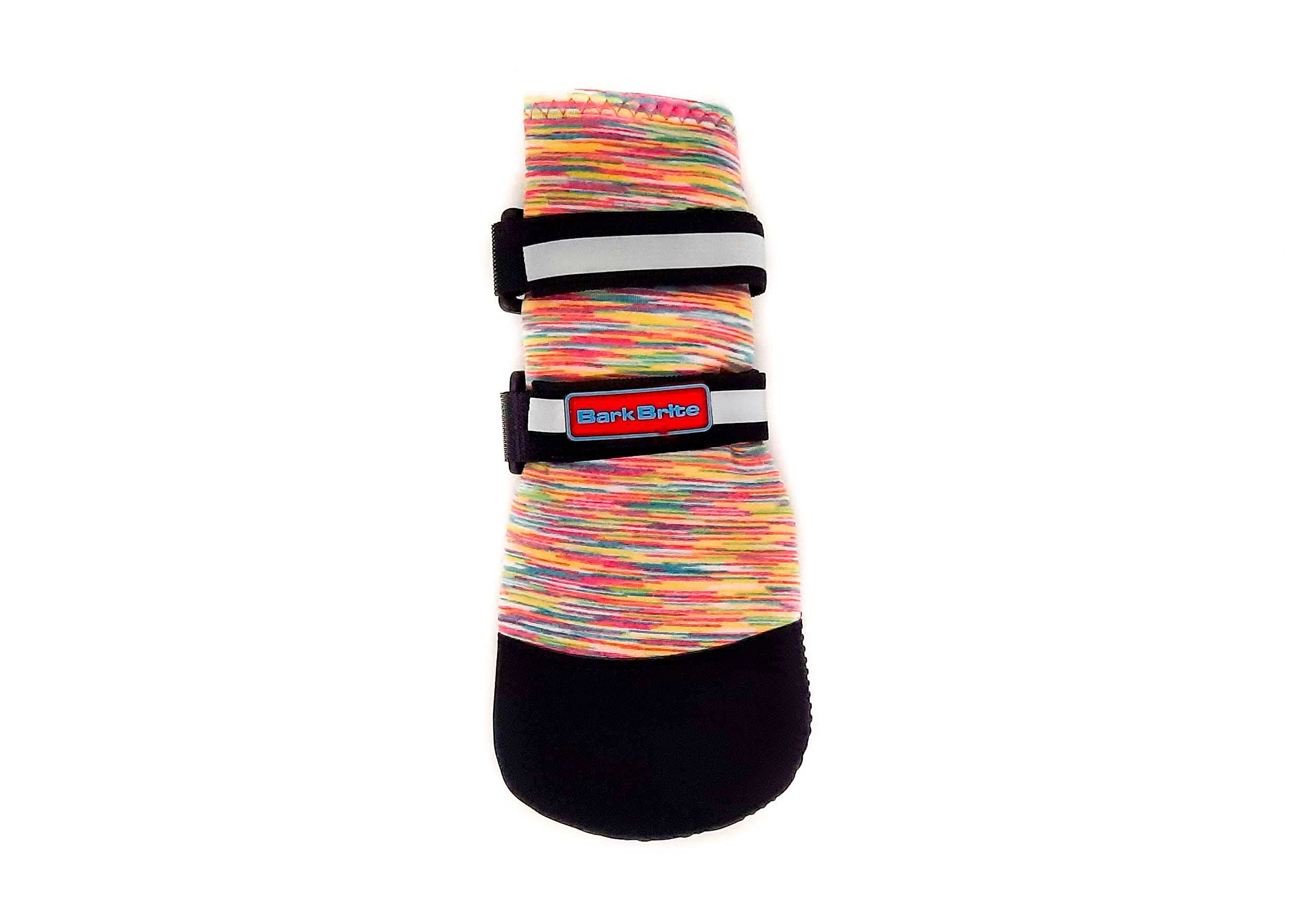 All Weather Neoprene Paw Protector Dog Boots With Reflective Straps In 5 Sizes! (Multicolor Xl)
