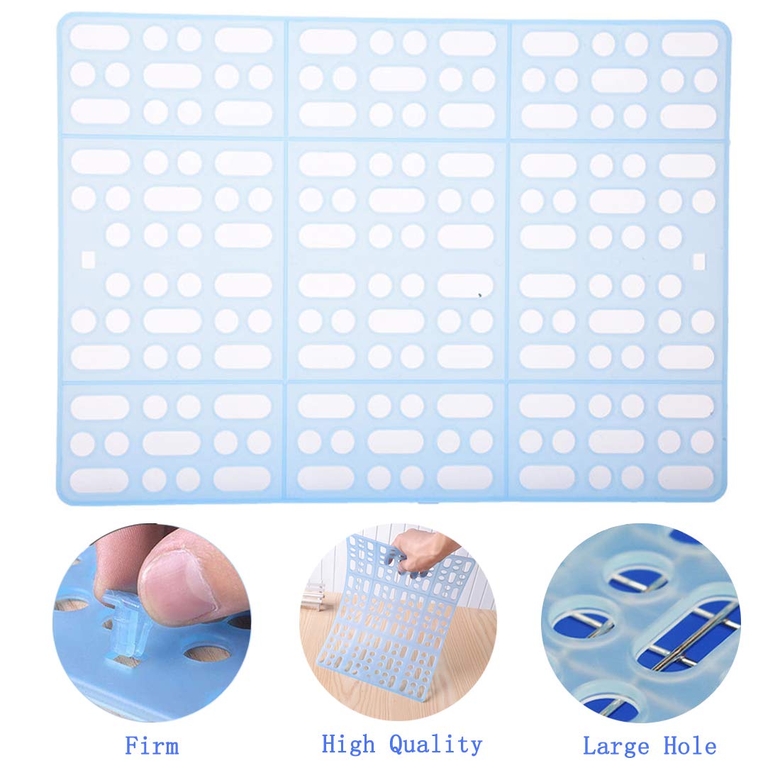 Hamiledyi 4 Pcs Rabbit Cage Mats Small Animal Plastic Feet Pads Floor Mat For Pet Cats Dogs Bunny Hamster Rat Chinchilla Guinea Pig