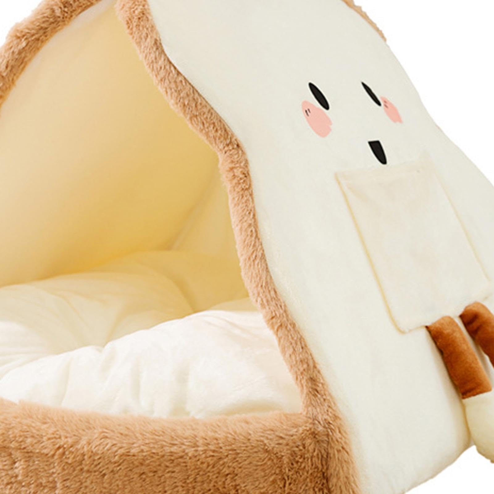 APIRILY Dog Cat Bed Washable Kennel Autumn Winter Nest for Poodle Cats Chihuahua Beige S | Pet Supplies | Cat Supplies | Beds