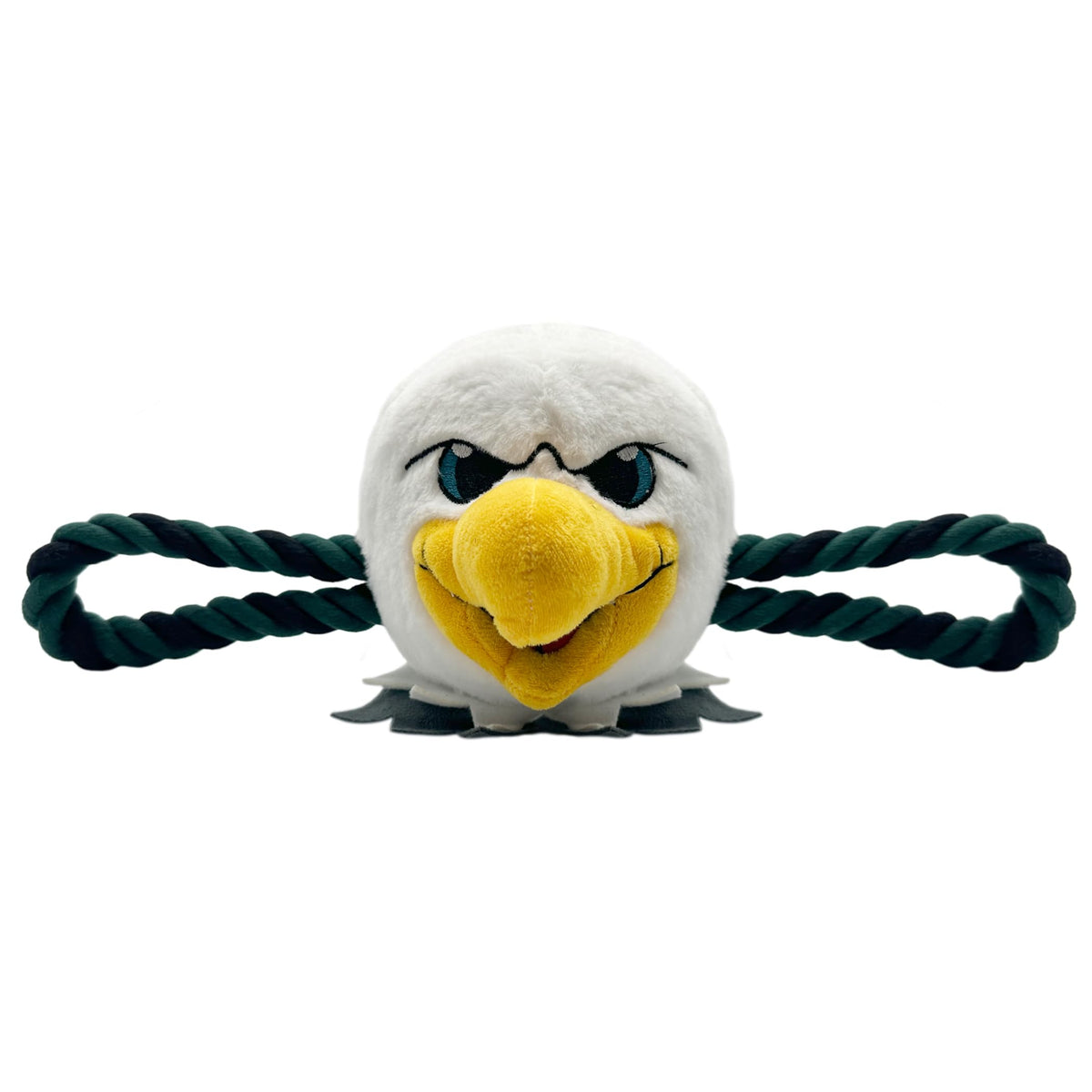 Nfl Philadelphia Eagles Mascot Toy For Dogs & Cats. Cute & Entertaining Face With Heavy-Duty Ropes & Chewy 7' Toy With Inner Sq