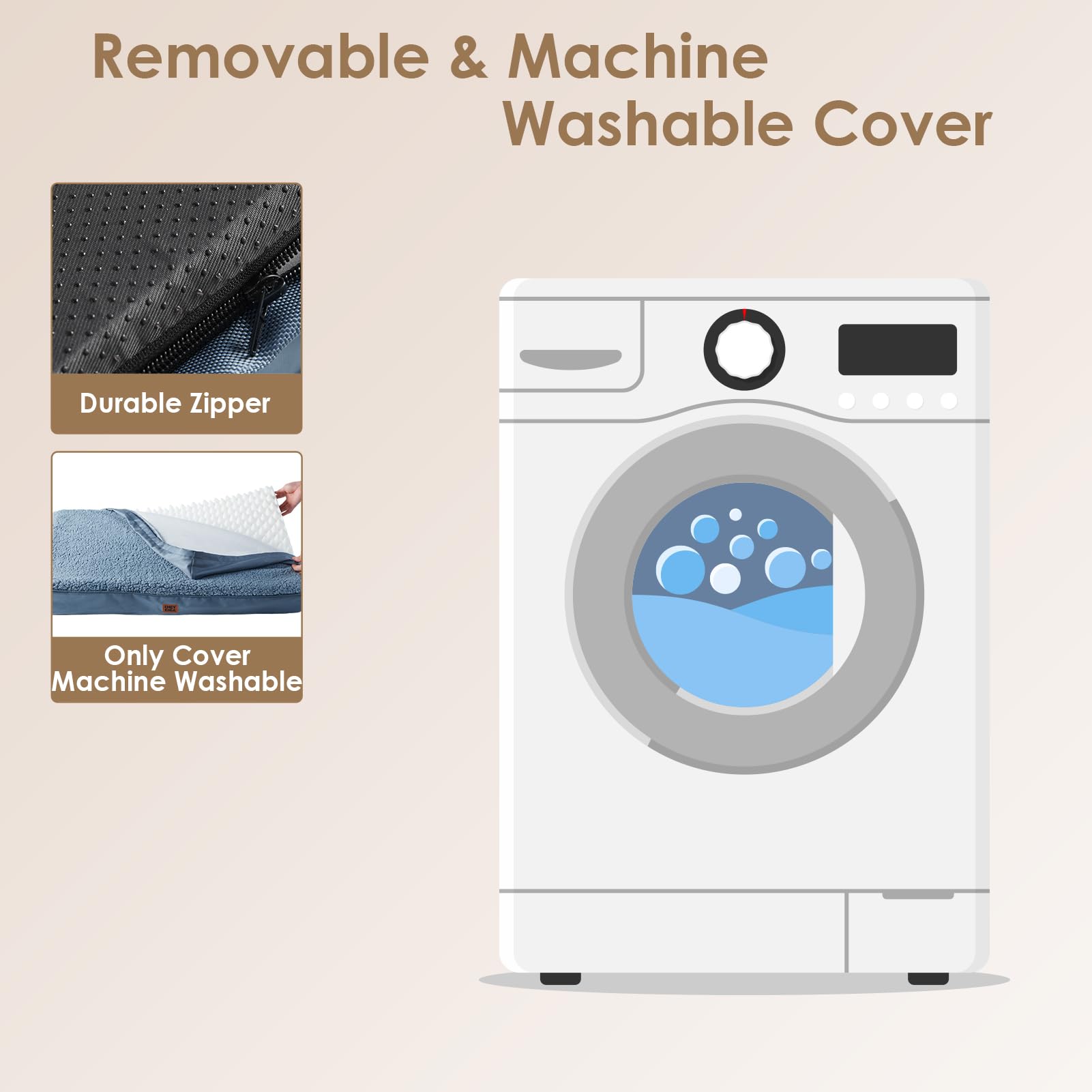 Eheyciga Washable Jumbo Dog Beds For Giant Dogs, Xxl Dog Bed With Removable Cover For Crate, Orthopedic Foam Dog Beds For Jumbo Dogs, Spa Blue