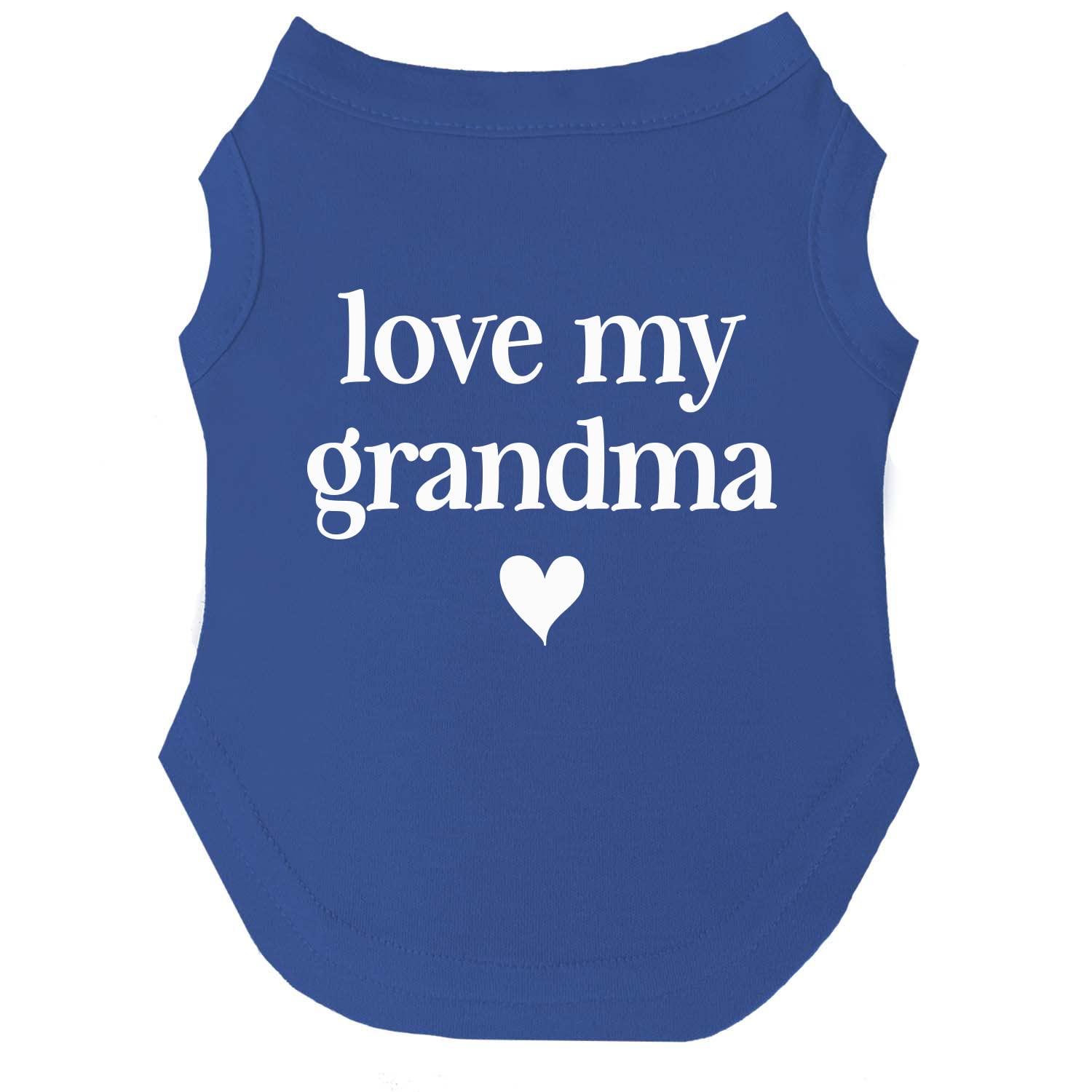 Love My Grandma Mother'S Day, Valentine'S Day Dog Tee Shirt Sizes For Puppies, Toys, And Large Breeds (Royal Blue, 3X-Large 399)