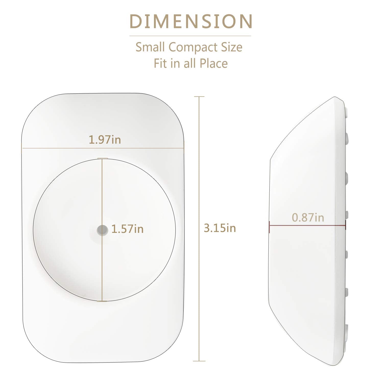 Vmaisi Baby Gate Wall Cup Protector Make Pressure Mounted Safety Gates More Stable - Wall Damage-Free - Fit for Doorway, Door Fr