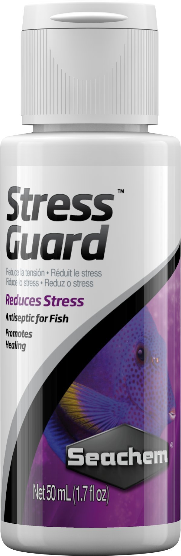Seachem StressGuard Slime Coat Protection - Stress and Toxic Ammonia Reducer 50 ml / 1.7 oz,White