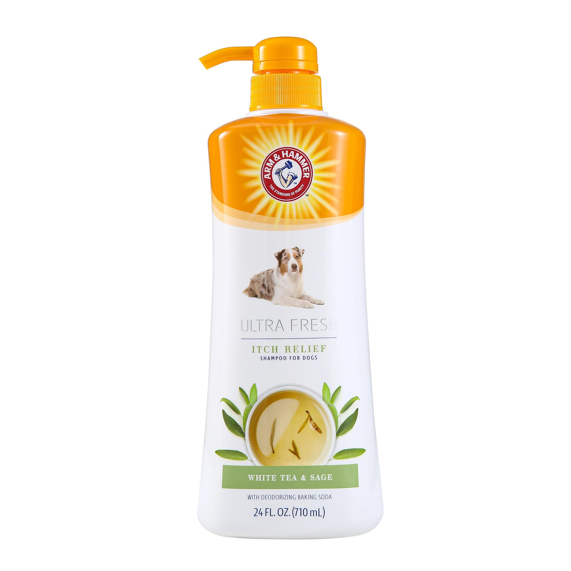 Arm & Hammer For Pets Ultra Fresh Itch Relief Shampoo With Oatmeal & Aloe Value Size With Pump 24Oz | Great Smelling Dog Grooming Supplies, Dog Bathing Supplies, Dog Wash, Puppy Shampoo, Pet Shampoo