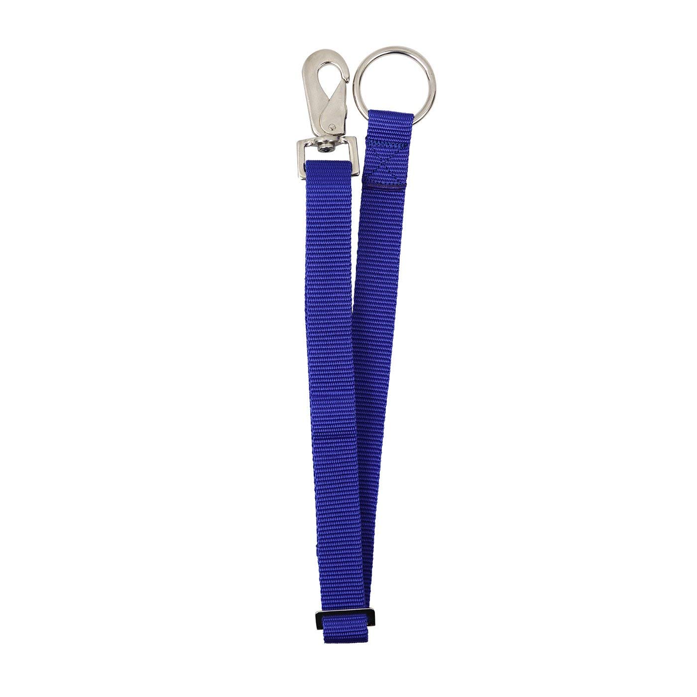 Heavy Duty Adjustable Horse Water Bucket Straps Hangers By Derby (Royal Blue)