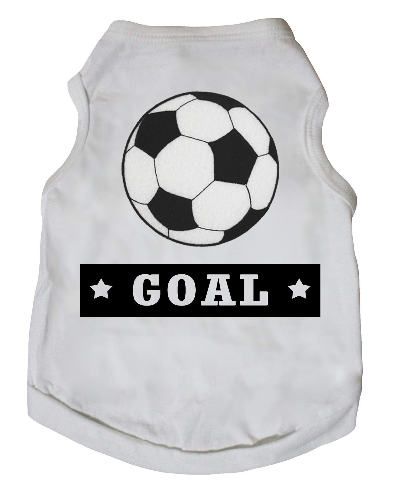 Petitebella Soccer Goal Puppy Dog Shirt (White, Xxx-Large)