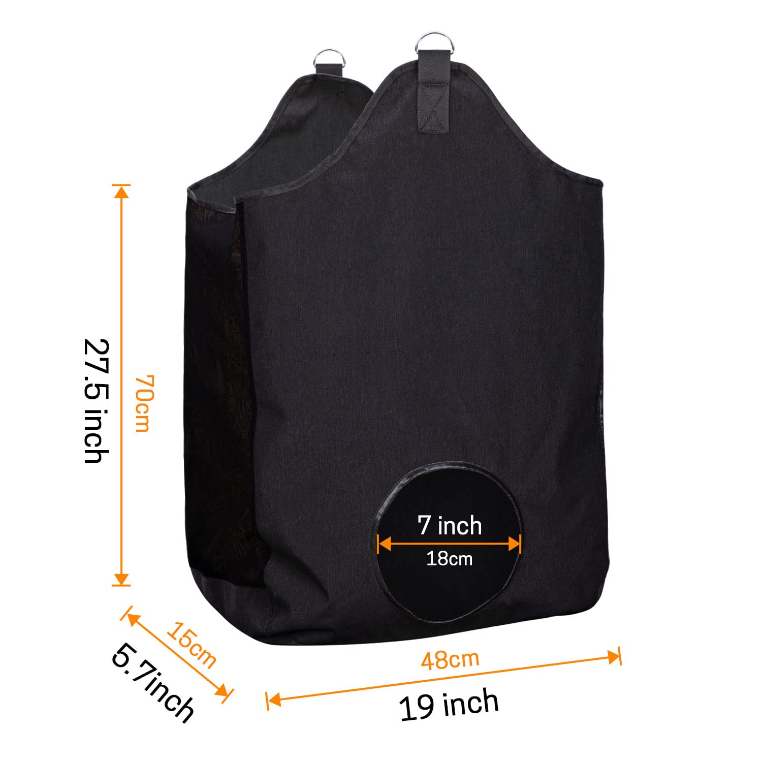 ZELARMAN Hay Bags for Horse, Large Capacity Feeding Bag, Hay Nets for Sheep, Goats, Open Feed Hole Hay Feeder for Slow Feeding (