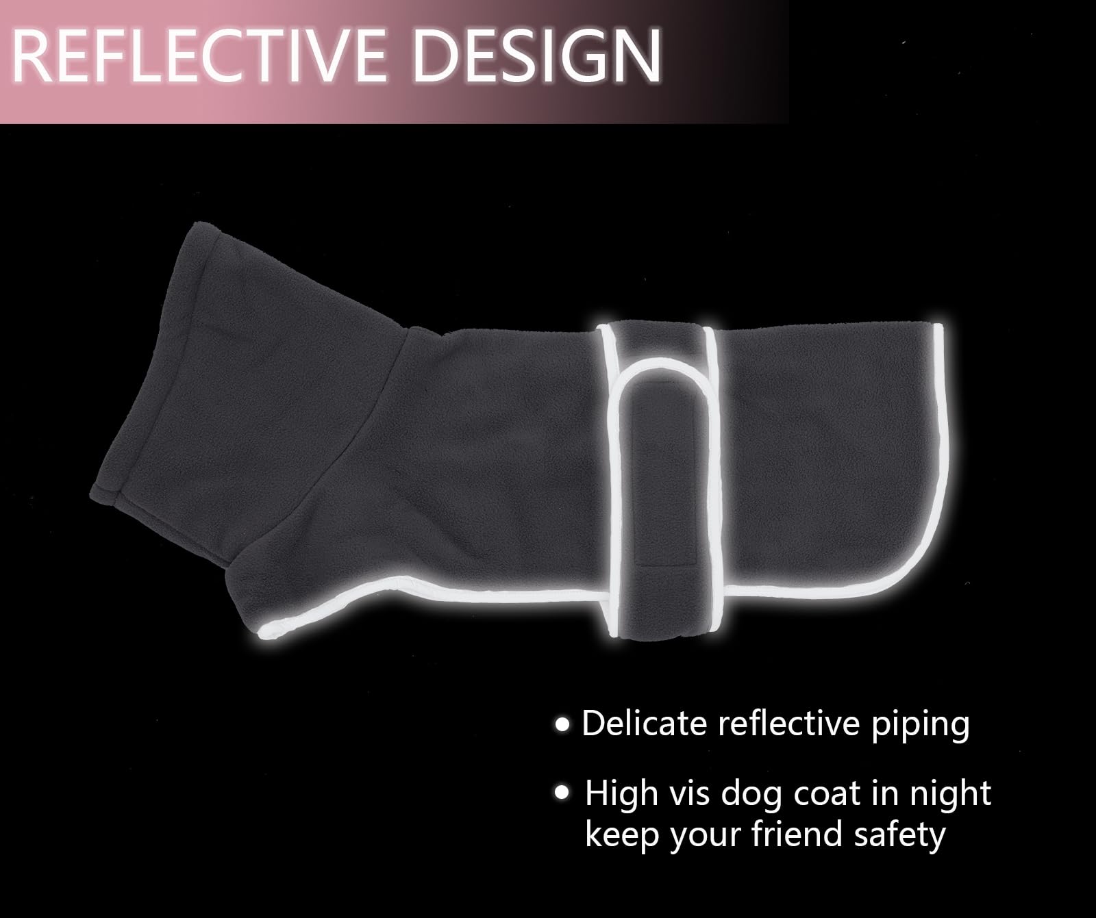 Dog Jacket, Dog Coat Perfect For Dachshunds, Dog Winter Coat With Padded Fleece Lining And High Collar, Dog Snowsuit With Adjustable Bands-Gray-L