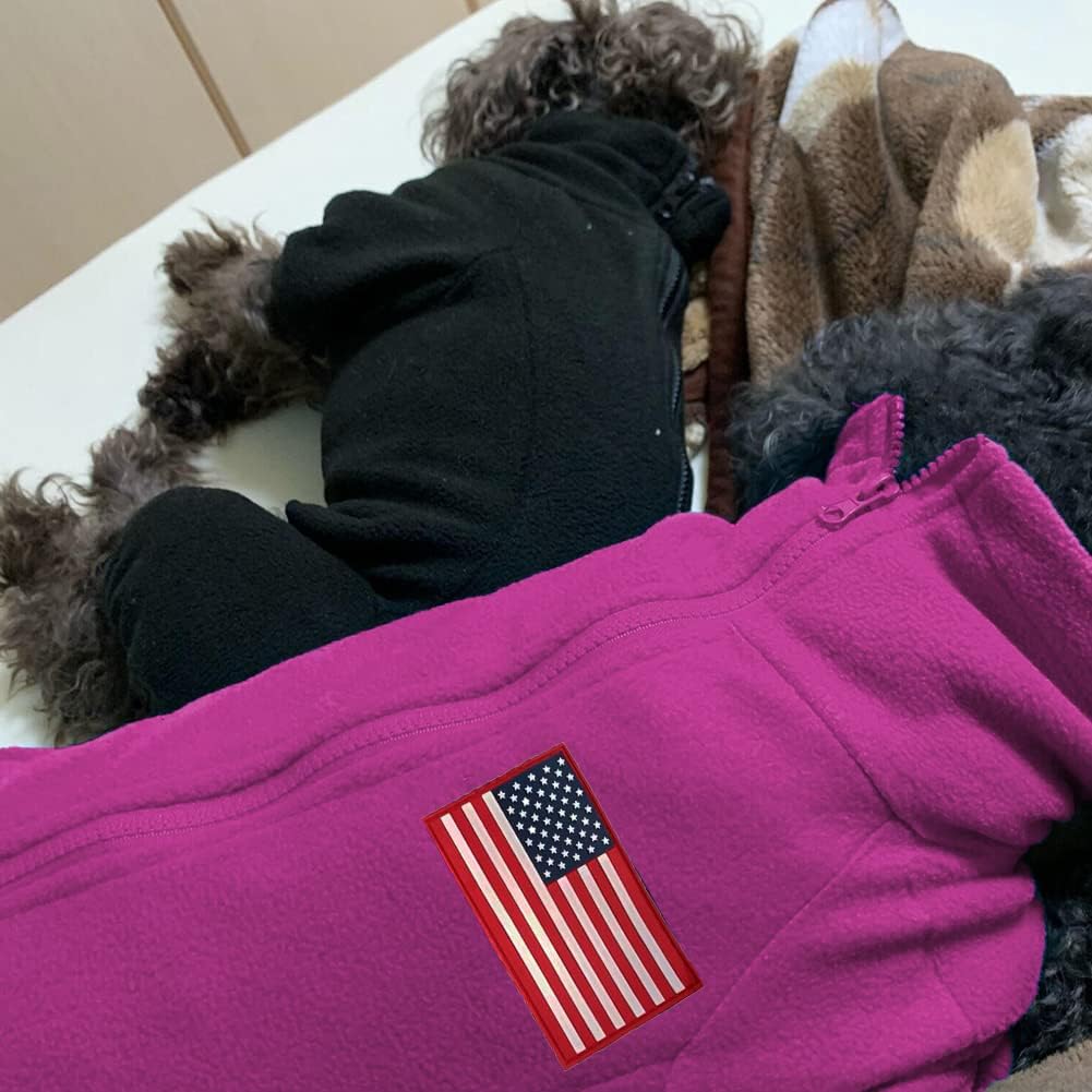 Dog Coat Dog Jackets Polar Fleece Pet Windproof Dog Sweater Pets Apparel Warm Fleece Padded Winter Dogs Coats Puppy Small Medium