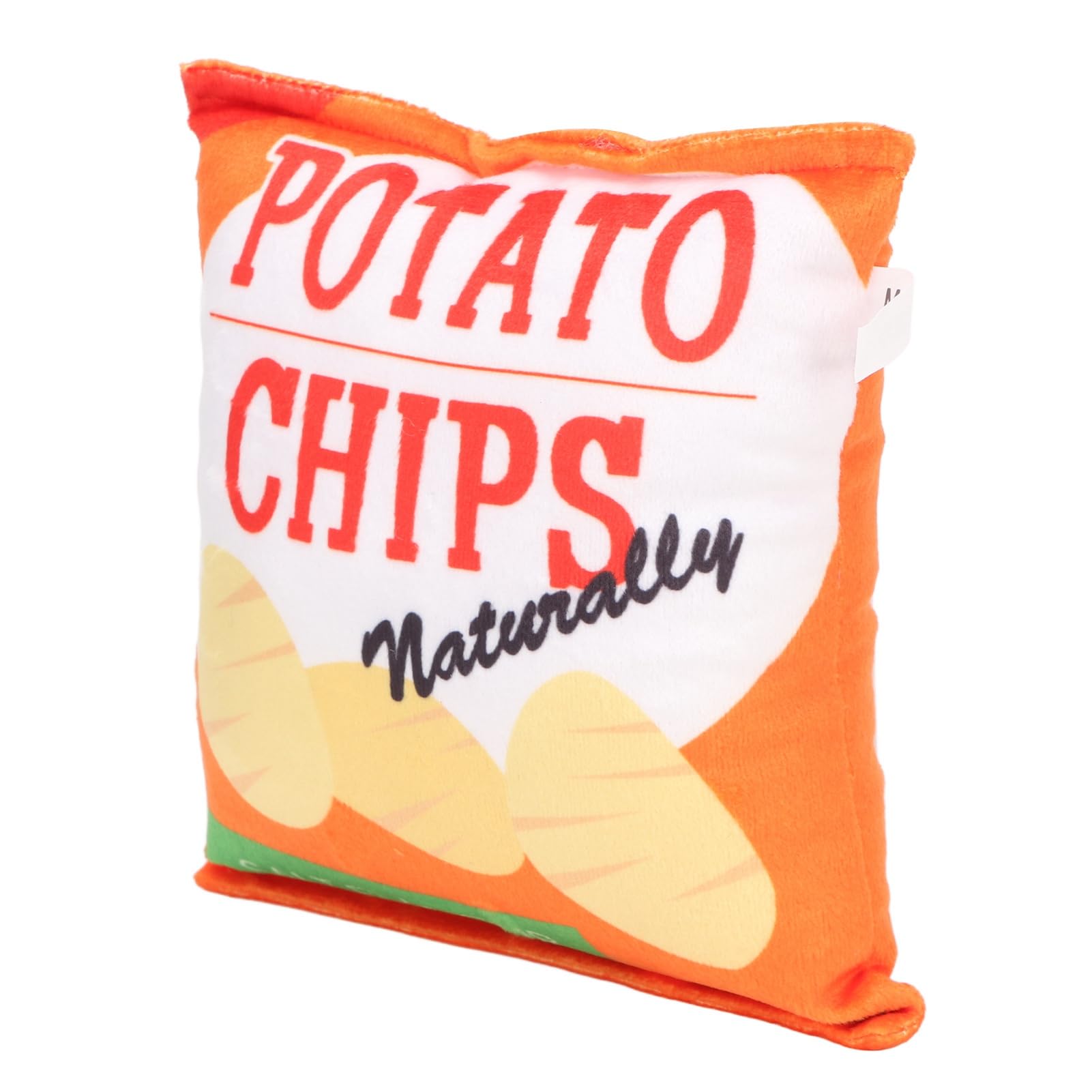 Potato Chips Plush Dog Toy, Interactive Dog Puzzle Toys Bite Resistant Built in Rattling Paper Plush Squeaky Dog Toy, Potato Chi
