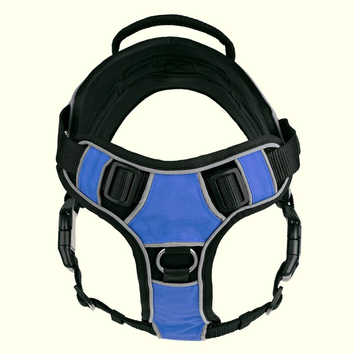 Dogline Quest No-Pull Dog Harness With Ask To Pet Reflective Removable Patches Reflective Soft Comfortable Dog Vest With Quick R