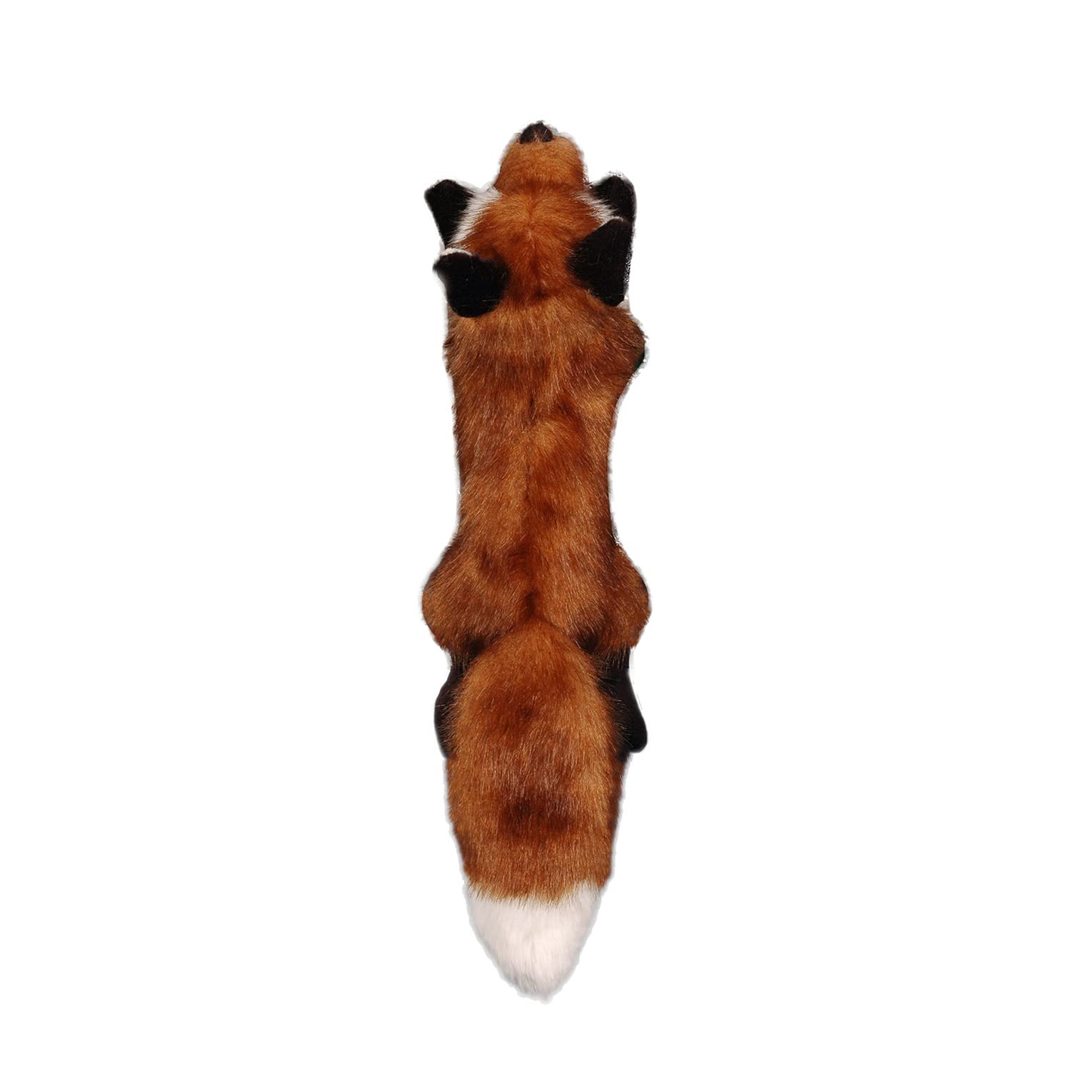 All For Paws Squeaky Dog Plush Toy - Interactive Fox Squirrel - Enrichment Toy For Large Dogs