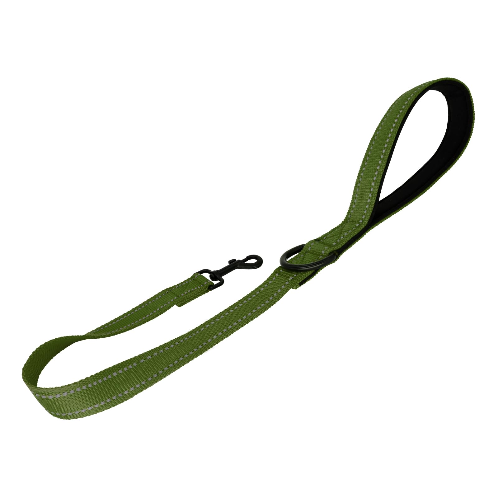 Giecooh Short Dog Leash, Reflective Traffic Leash With Padded Handle, 2 Ft Nylon Training Leashes For Small Meidum Large Dogs, G