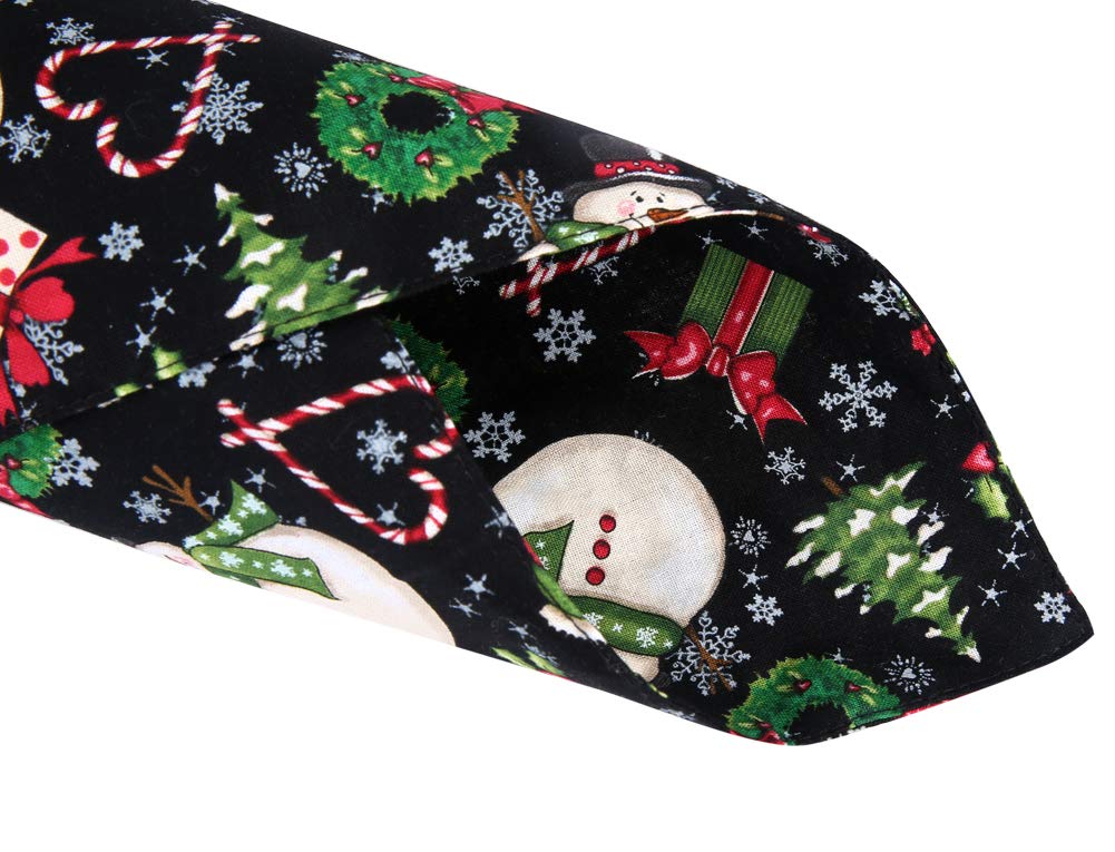 2 Pack Christmas Dog Bandana Reversible Triangle Bibs Scarf Accessories For Dogs Cats Pets Animals