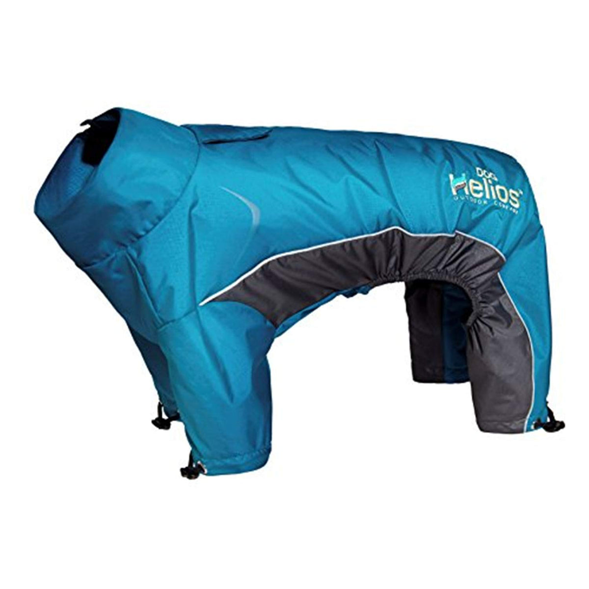 DOGHELIOS 'Blizzard' Full-Bodied Comfort-Fitted Adjustable and 3M Reflective Winter Insulated Pet Dog Coat Jacket w/ Blackshark Technology, Large, Blue