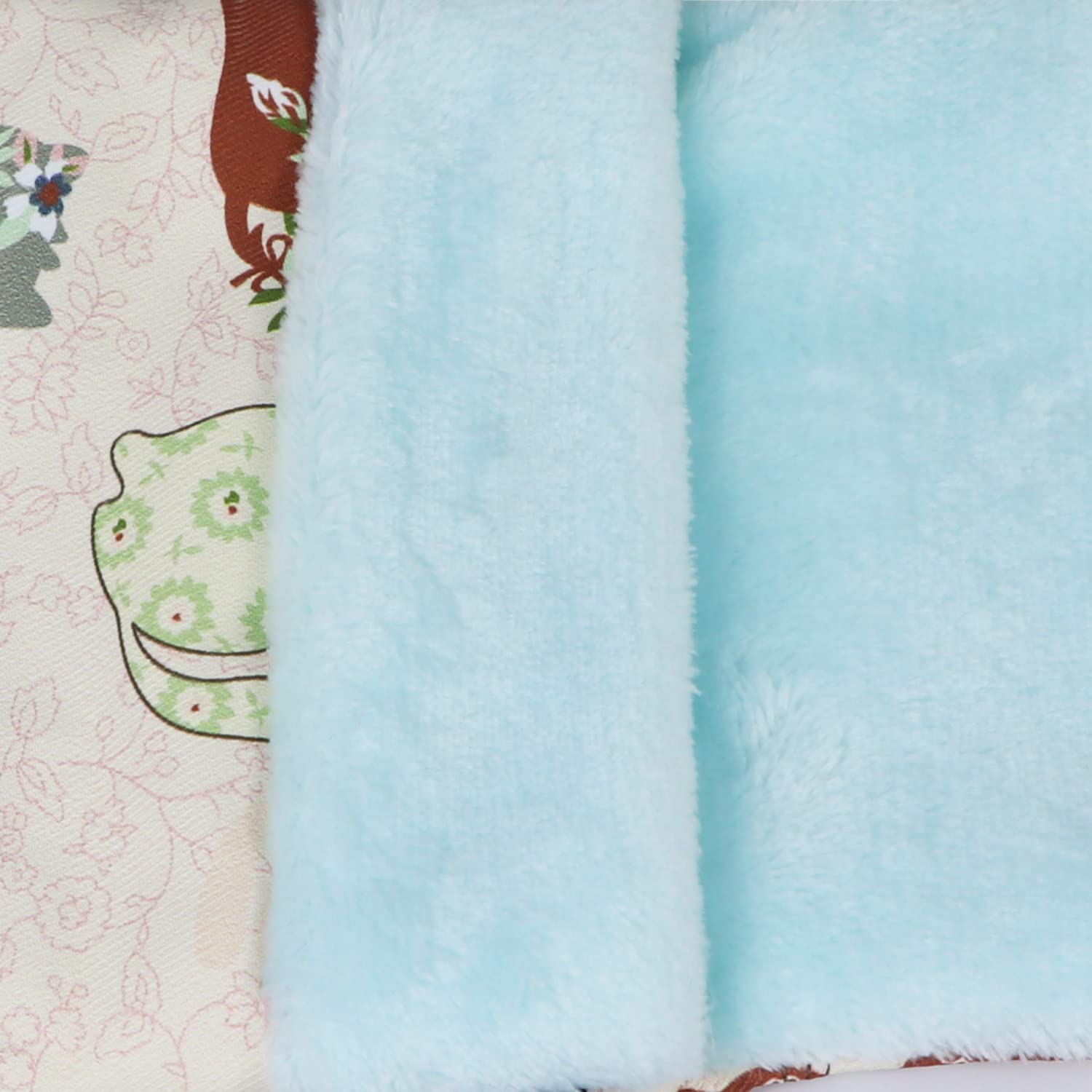 Wontee Small Pet Sleeping Pouch Sleep Bag Warm Bed Hideout For Hamsters Hedgehogs Sugar Gliders Squirrels (M, Pink Cat)