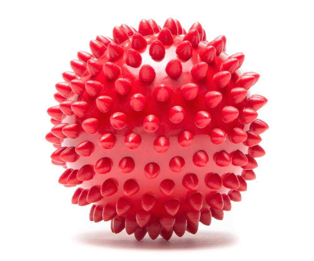 Rvpaws Rubber Stud Spike Ball Red Color (Medium)