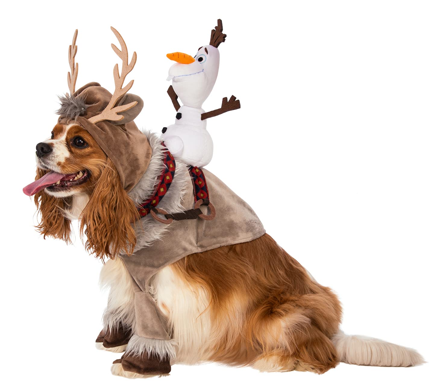 Rubies Disney Frozen 2 Pet Costume Sven With Olaf Rider, X-Large For Themed Parties And Halloween