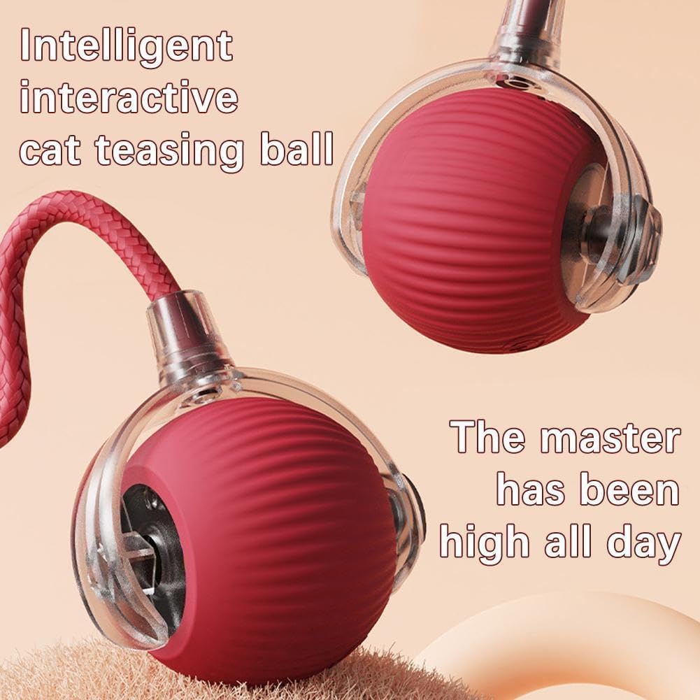 2 Packs Interactive Cat Toy,Electric Dogball Toy,Cat Toys For Indoor Cats,Chewie Viral Dog Ball,Adjustable Sports Rolling Toy,El