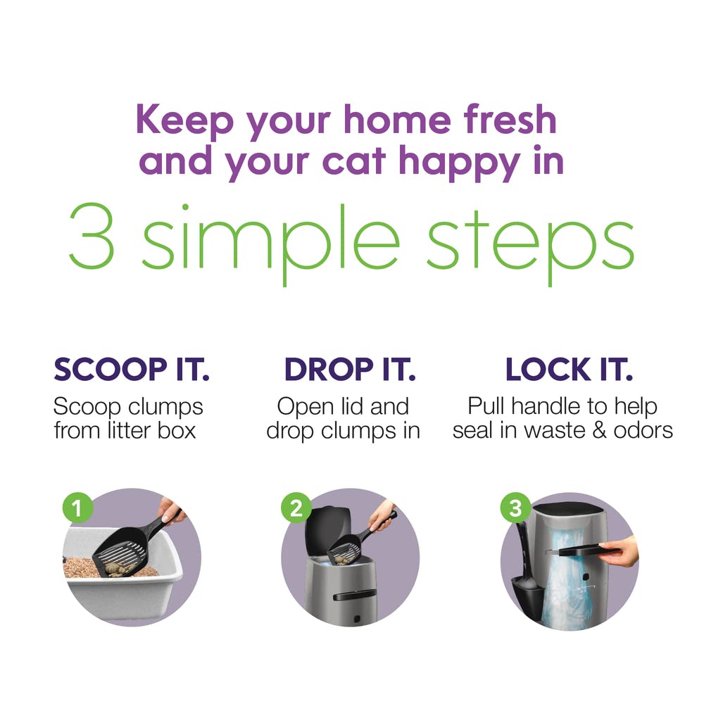 Litter Genie Cat Litter Disposal Odor Free Pail System