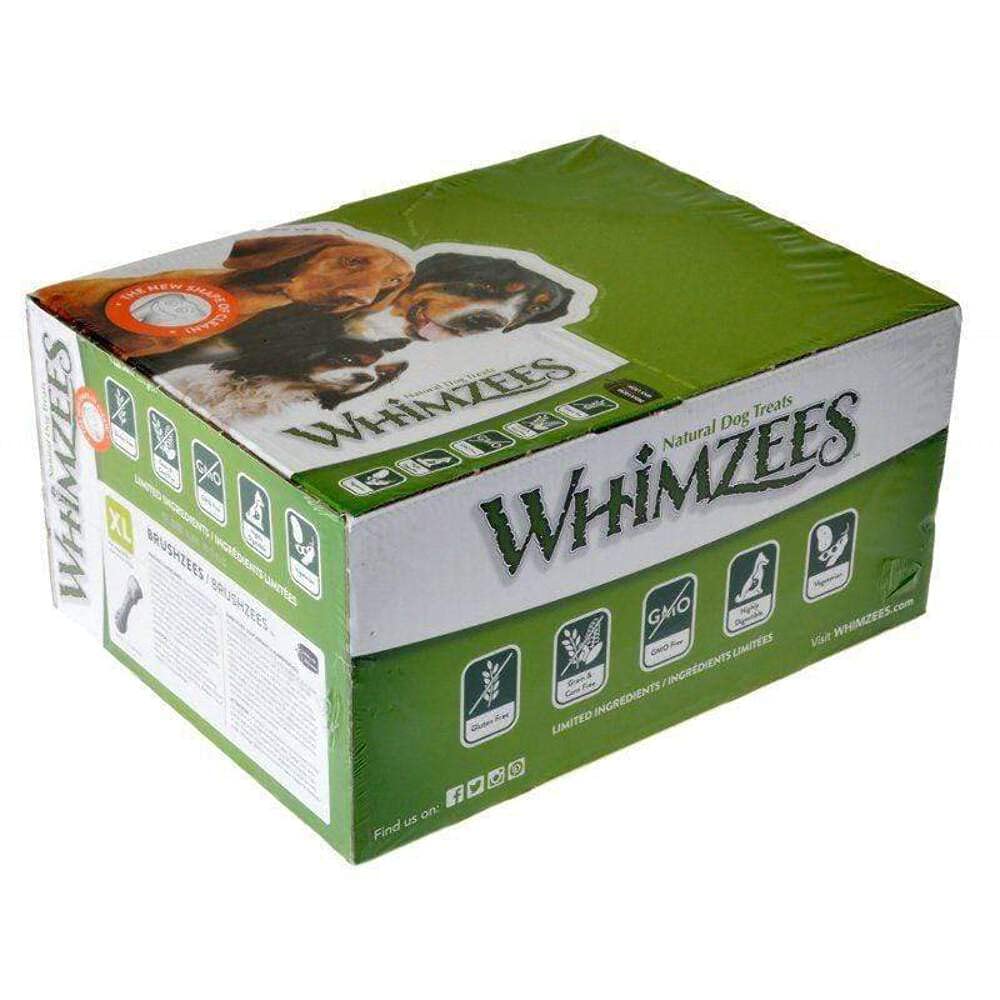 Whimzees Brushees Dental Chews, X-Large, 18-Count Box
