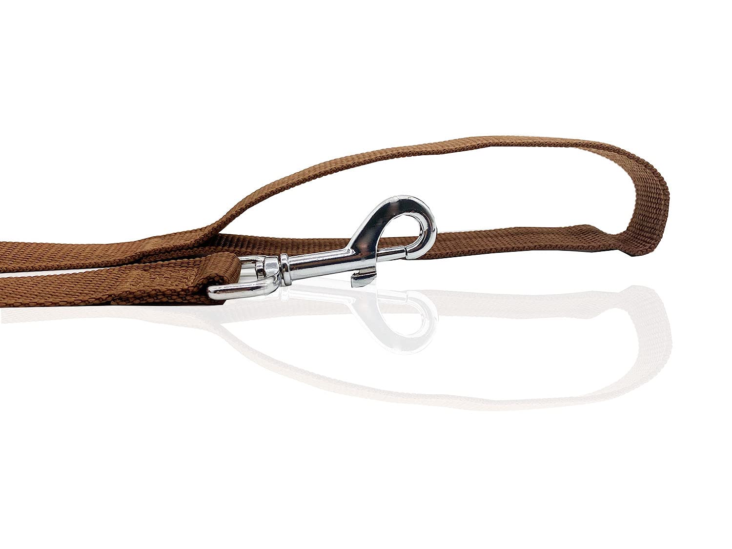 Nylon Dog Leash 16 Feet Long, Walking Training Dog Leashes For Medium Large Dogs(1'' X 16 Ft, Brown)