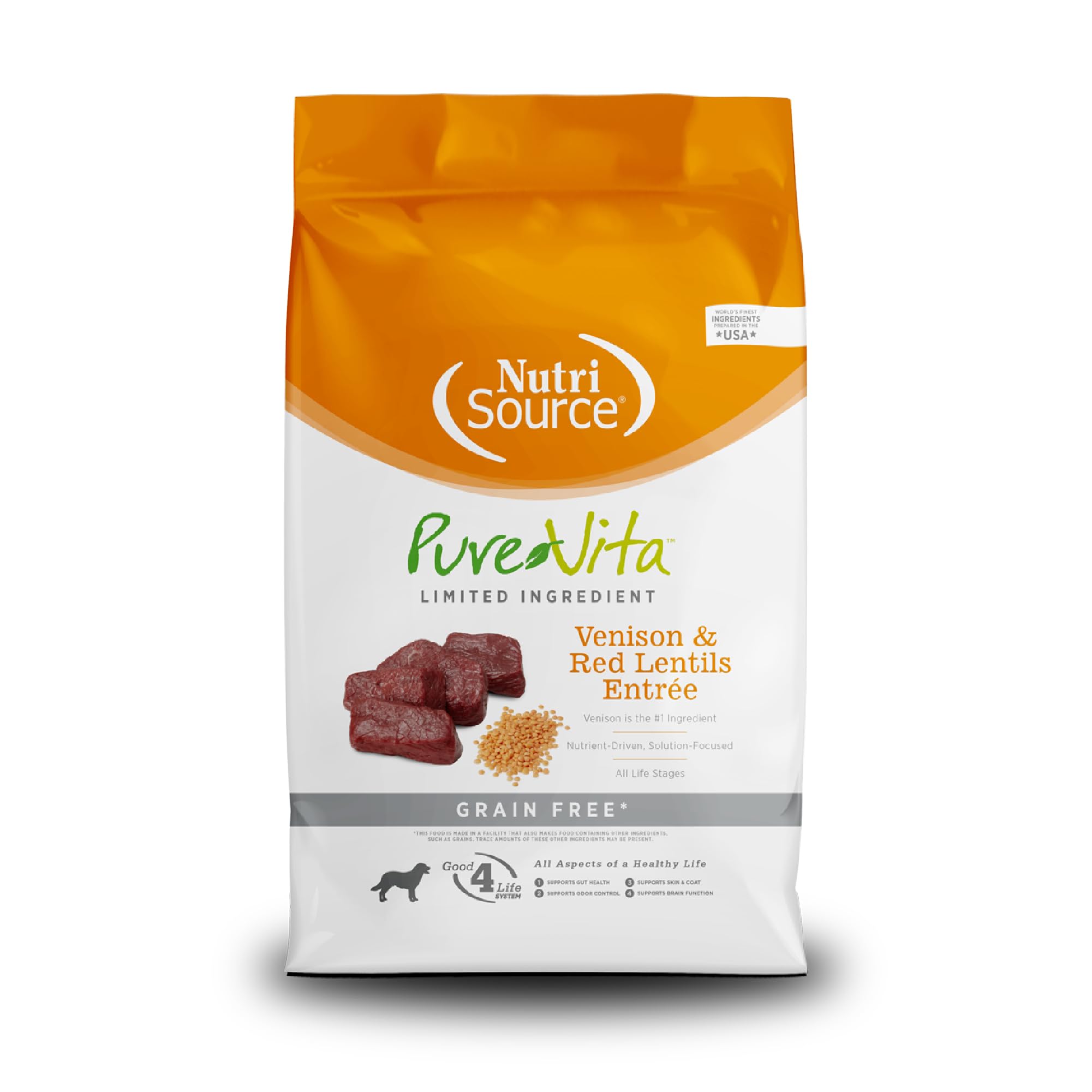 PureVita Grain Free Venison Dog Food 5lb