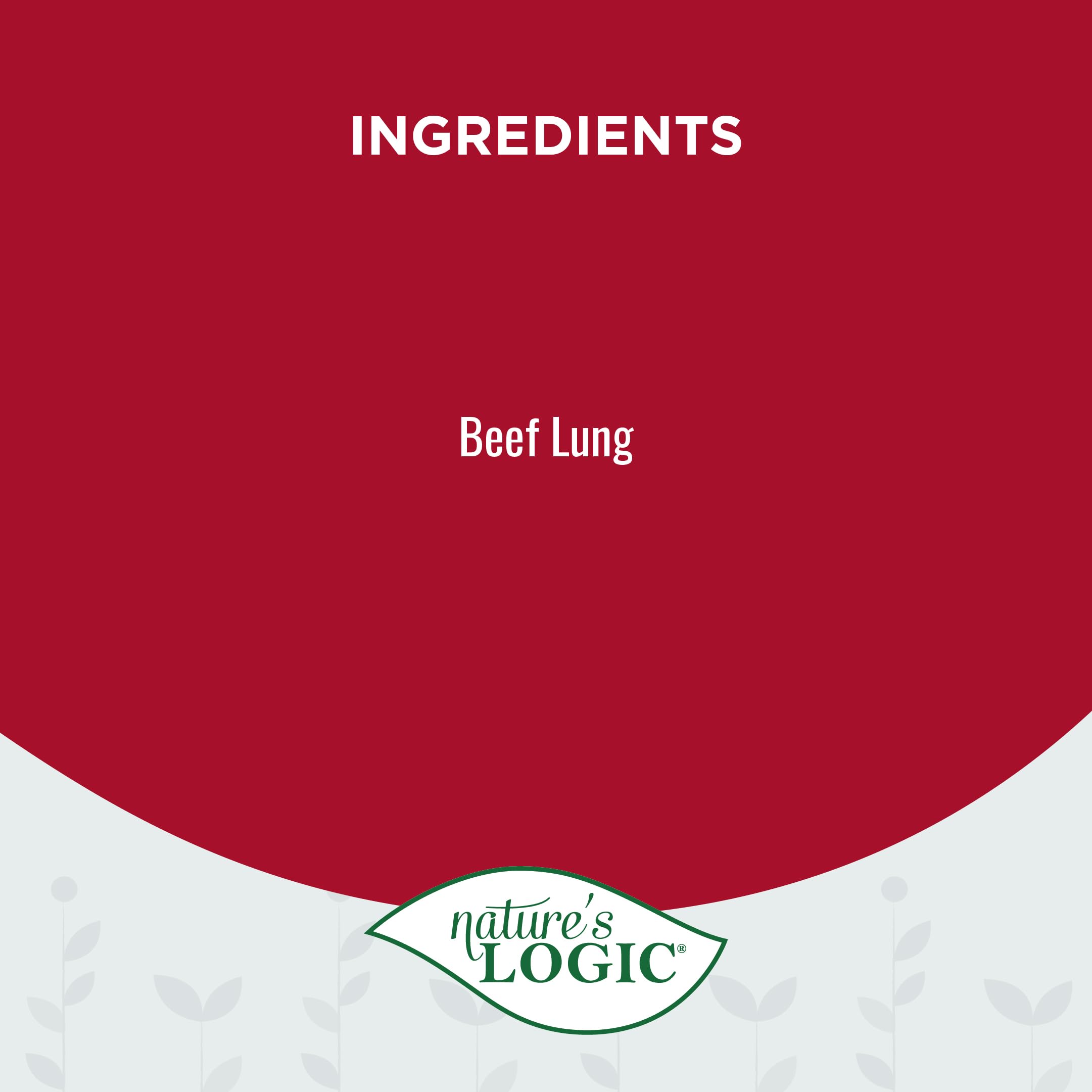 Natures Logic Beef Lung Canine Treat, 1lb