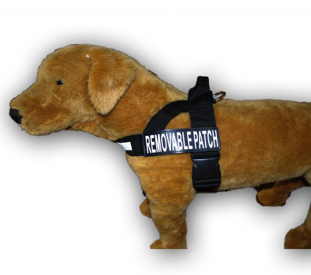 Do Not Pet Nylon Strap Service Dog Harness No Pull Guide Assistance Comes With 2 Reflective Do Not Pet Removable Patches. Please Measure Your Dog Before Ordering.
