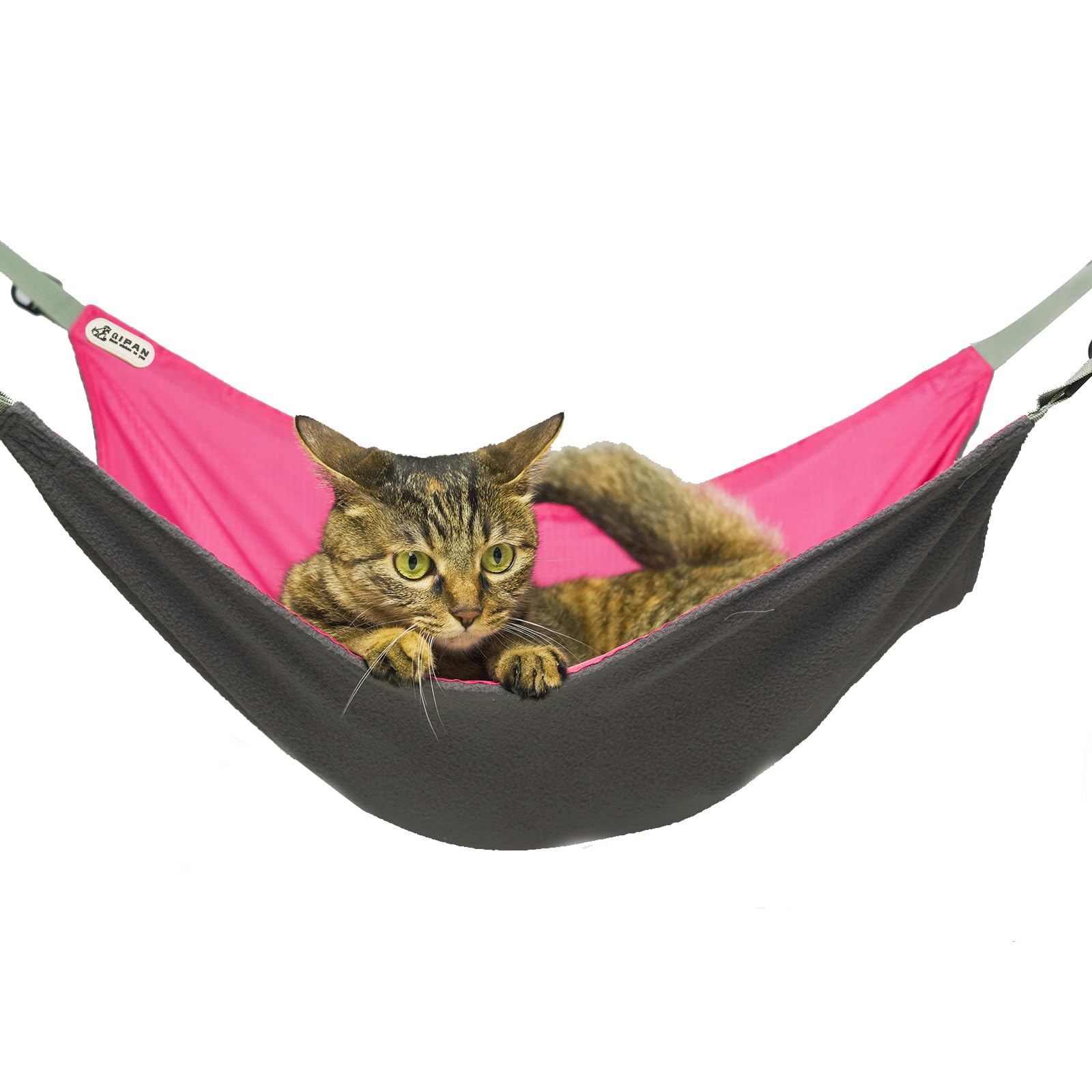 Qipan Cat Hammock - Washable Soft Outdoor Mat, Waterproof Cooling Pad For Cats & Small Animals (Large, Red)