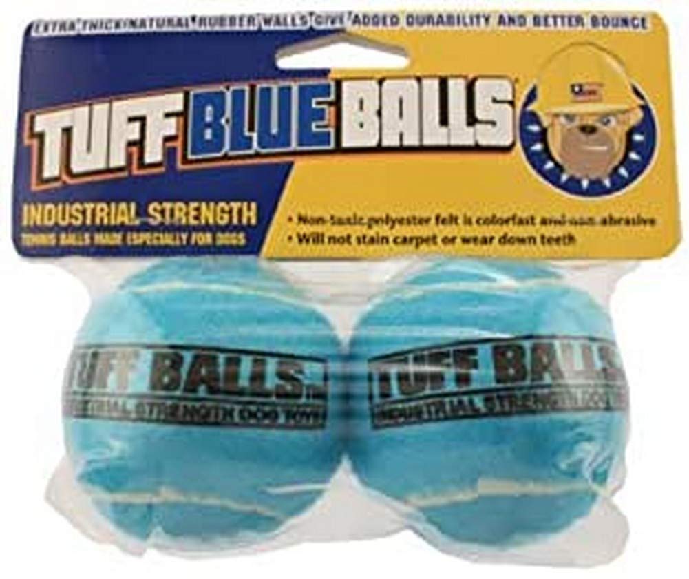 Petsport 55870011: Tuff Ball Dog Toy, Blue 2Ct
