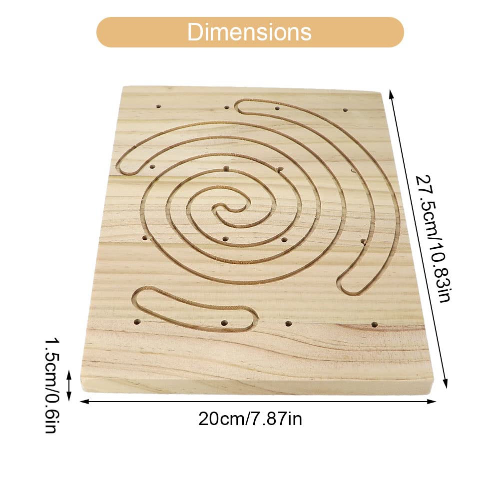 Litewoo Rabbit Scratch Board Foot Pad Mat Chew Toy Grinding Claws Teeth Natural Wood For Small Animal Rabbit Hamster Chinchilla Guinea Pig Ferret Gerbil Bunny Rat Cage Accessories (A)