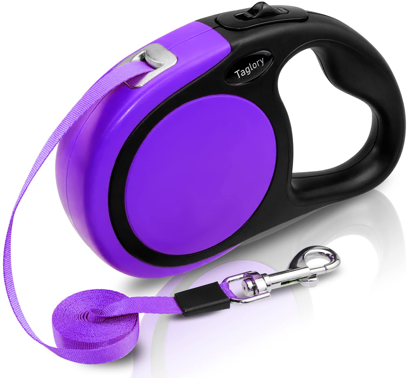 Taglory Retractable Dog Leash, 16Ft No Tangle Dog Leash Retractable For Puppy Small Medium Dogs Up To 45 Lbs, One-Handed Brake, 