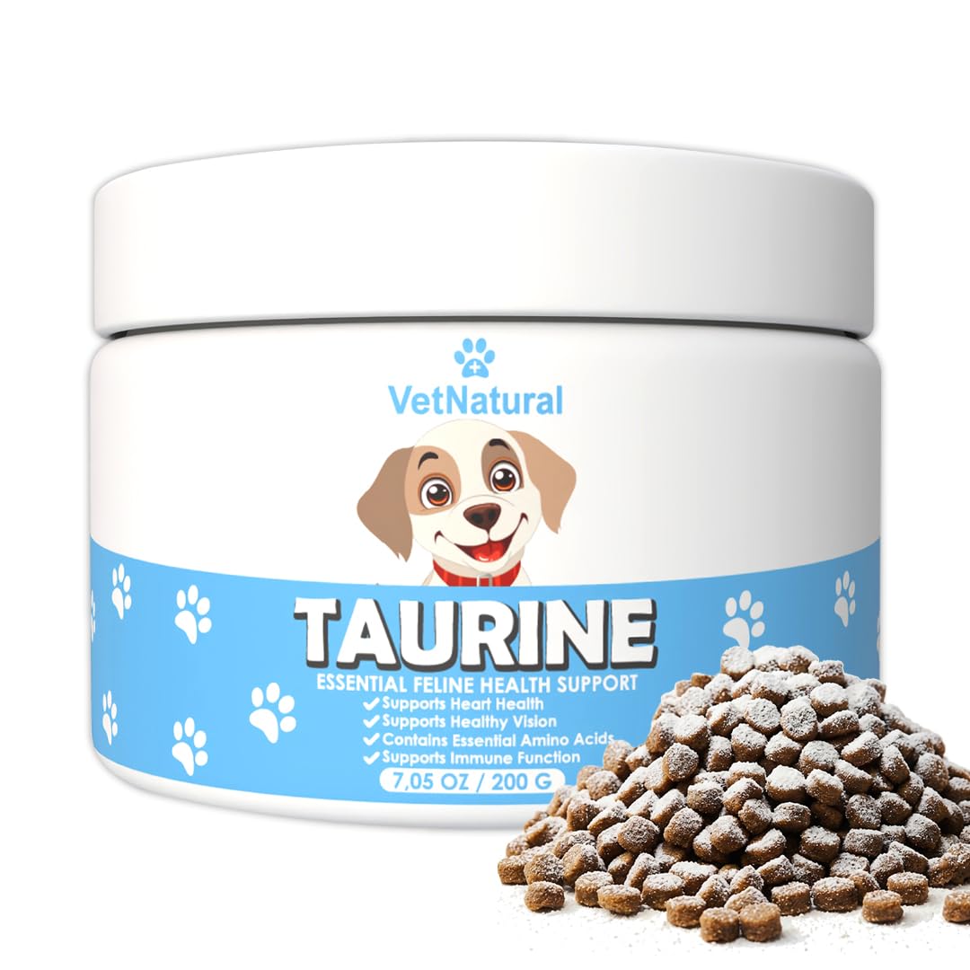 Doggy Supps Taurine for Dogs, 99.99% Pure Taurine Powder - Immune Support, Boost Energy, Skin & Coat Health for Heart, Vision & 