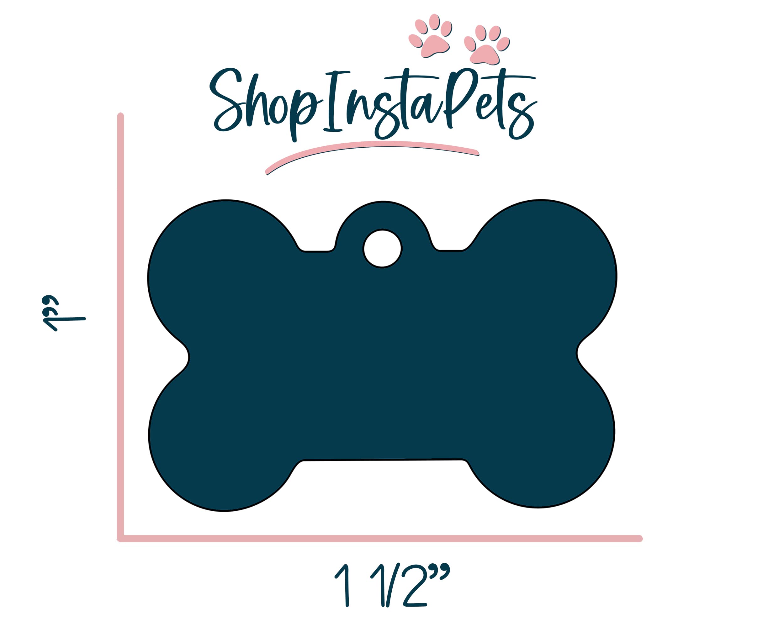 Double Sided Pet Id Tags For Dogs & Cats Personalized For Your Pet (Sulley, Bone Shaped)